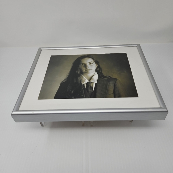 Framed Black & White Photograph Portrait Contemporary Framed Art Gallery Wall - Picture 3 of 5